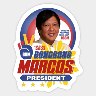BBM BONGBONG MARCOS FOR PRESIDENT Sticker